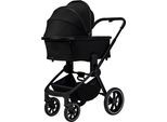 Kombi-Kinderwagen MOON "Resea+", Baby, schwarz (onyx), Polyester, Kinderwagen, mit Sportsitz