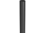 Zaunpfosten BIOHORT, grau (dunkelgrau, metallic), H:142cm, Stahlblech, Zaunpfosten, Steher für Sichtschutz zum Andübeln