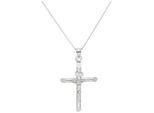 Kette mit Anhänger SMART JEWEL "Anhänger Kreuz, Silber 925", silber, Halsketten, Damen, 50cm, Silber 925 (Sterlingsilber)
