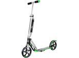 Scooter HUDORA "Big Wheel RX Pro 205", schwarz (schwarz, grün), RollerL:88cm, L:88cm