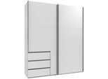 Schwebetürenschrank WIMEX "Level by fresh to go", weiß, B:200cm H:236cm T:65cm, Schränke, Schwebetürenschrank