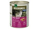 REAL NATURE WILDERNESS Nassfutter für Hunde Adult Wild Valley, Pferd und Rind 24x800 g