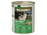 REAL NATURE WILDERNESS Nassfutter für Hunde Adult Deep Forest, Wildschwein mit Hirsch 24x800 g