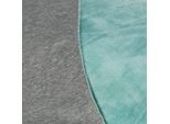 Alpenfleece "Bicolor", grau-melange/lagune
