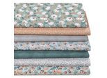 Patchwork- und Quiltpaket "Weißer Kürbis", grün-color