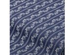 Baumwoll-Trachtenstoff "Blumenranke", blau