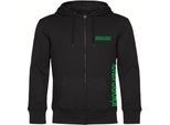 multifanshop Kapuzen Sweatshirt Jacke - Mönchengladbach - Brust & Seite - Druck grün - Sweat