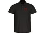 multifanshop Poloshirt - Freiburg - Herzschlag - Druck rot - Polo