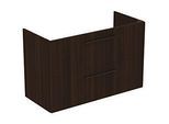 Ideal Standard i.life A Möbelwaschtisch-Paket K8746NW 104x46x64,5cm, 1 Hahnloch, Griff schwarz matt, coffee oak