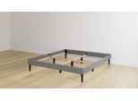 Emma Classic Polsterbett - 200x200 cm - Dunkelgrau - Keine Kopfteil - Keine Schubladen