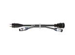 MTI Hybridkabel Strom-/ NF 15m Schutzkontakt/AES, 110 Ohm