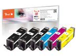 Peach Tintenpatrone »Canon PGI-580 / CLI-581 2x BK, 1x PBK, C, M, Y«, (6 St.)