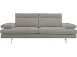 CALIA ITALIA 3-Sitzer "Toby Wing, Designsofa mit hohem Sitzkomfort, bequem und elegant" inklusive Sitztiefenverstellung, Füsse in Chrom glänzend