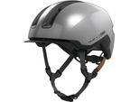 Fahrradhelm ABUS "HUD-Y" Gr. S, silber (gleam silber), Helme, S Kopfumfang: 51cm - 55cm
