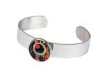 Armband DEMARIE "Edelstahl mit Silber-/Goldeinlage", bunt (mehrfarbig), Armbänder, Damen, 18cm, Edelstahl, glänzend, Armband