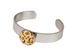Armband DEMARIE "Edelstahl mit Silber-/Goldeinlage", bunt (mehrfarbig), Armbänder, Damen, 18cm, Edelstahl, glänzend, Armband