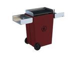 Linea VZ Party rot - Pelletgrill mit Pyrolyse-Technologie auf Rädern