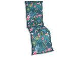 Xxxl Relaxsesselauflage , Blau, Grün, Rosa , Textil , Flamingo , Füllung: Schaumstoff, Vlies , 50x7x170 cm , Oeko-Tex® Standard 100 , pflegeleicht, hochwertige Qualität, langlebig, für den Außenbereich geeignet, mittels Bändern zu befestigen, mittels Gurtband zu befestigen , Gartenmöbel, Gartenpolster & Auflagen, Sesselauflagen