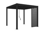 Weide Pergola-Seitenteil , Anthrazit , Metall , 93x235x10 cm , Sonnenschutz, Pavillons