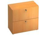 Venda Hängeregisterelement , Buchefarben , Metall , 2 Schubladen , 80x74.8x42 cm , Fsc, DIN EN ISO 14001 , Typenauswahl, Beimöbel erhältlich , Büromöbel, Büroschränke, Hängeregisterschränke