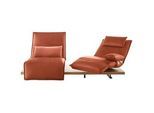 Koinor 2-Sitzer-Sofa , Orange , Leder , Echtleder , Anilinleder , Balkeneiche , furniert , Uni , 240x63x115 cm , Goldenes M, Made in Germany, DIN EN ISO 9001, Dgm , Typenauswahl, Lederauswahl, Stoffauswahl, Hocker erhältlich, Rücken echt, individuell planbar, motorische Relaxfunktion , Wohnzimmer, Sofas & Couches, Sofas, 2-Sitzer Sofas