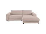 Lomoco Ecksofa , Taupe , Textil , Füllung: Schaumstoff, Federn , Ottomane rechts , 270x190 cm , Goldenes M, Dgm , erweiterbar, Typenauswahl, Fußauswahl, Lederauswahl, Stoffauswahl, seitenverkehrt erhältlich, Hocker erhältlich, Rücken echt, individuell planbar , Wohnzimmer, Sofas & Couches, Wohnlandschaften, Ecksofas