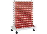 Bito Sichtrollwagen SRW21 B 1130 mm x H 1705 mm x T 710 mm zweiseitige Nutzung, verzinkt