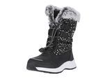 Stiefel ZIGZAG "Wesend", Mädchen, Gr. 24, schwarz, Lederimitat, Synthetik, Schuhe Stiefel, mit bequemem Kunstfellbesatz und Allwetterprofil