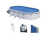 Gre Atlantis Oval 800x470x132cm - Oberirdischer Stahlpool
