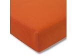 Estella Spannleintuch , Terracotta , Textil , 150x200 cm , Textiles Vertrauen - Oeko-Tex® , Rundumgummi, bügelfrei, weich und anschmiegsam, perfekter Sitz , Heimtextilien, Bettwäsche & Leintücher, Leintücher, Spannleintücher