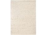 Linea Natura Handwebteppich , Beige , Textil , Uni , rechteckig , 90x160 cm , für Fußbodenheizung geeignet, beidseitig verwendbar, in verschiedenen Größen erhältlich , Teppiche Und Böden, Teppiche, Schafwollteppiche
