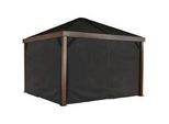 Xxxl Pavillon-Seitenteil , Dunkelgrau , Textil , Sonnenschutz, Pavillons
