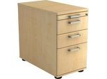 Venda Anstellcontainer , Ahornfarben , Metall , 4 Schubladen , 42.8x72-76x80 cm , Fsc, DIN EN ISO 14001 , Beimöbel erhältlich , Büromöbel, Büromöbel-Sets & -Serien, Büromöbelserien