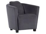 Xxxl Cocktailsessel , Dunkelgrau , Textil , Used look , 72x72x85 cm , Fußauswahl, Stoffauswahl , Wohnzimmer, Sessel, Sonstige Sessel