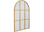 Mid.you Wandspiegel , Goldfarben , Metall, Glas, Holzwerkstoff , 85x125x3 cm , Bsci , Garderobe, Garderobenspiegel