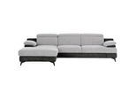 Livetastic Ecksofa , Graphitfarben, Silberfarben , Textil , L-Form , 291x80-98x178 cm , Made in Eu , seitenverkehrt erhältlich, Rücken echt, Armteil links, Armteil rechts , Wohnzimmer, Sofas & Couches, Wohnlandschaften, Ecksofas
