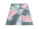 Novel Webteppich , Rosa , Textil , geometrisch , rechteckig , 160x230 cm , Oeko-Tex® Standard 100 , pflegeleicht , Teppiche Und Böden, Teppiche, Webteppiche
