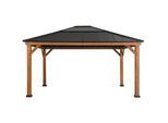 Xxxl Pavillon , Holz , Zeder , 452x393x287 cm , wetterfest , Sonnenschutz, Pavillons