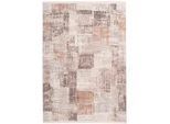Kayoom Vintage-Teppich , Grau, Silberfarben , Textil , Used look , 80x150 cm , Teppiche Und Böden, Teppiche, Webteppiche
