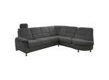 Livetastic Ecksofa , Anthrazit , Textil , Uni , Ottomane rechts, L-Form , 275x236 cm , Made in Eu , Relaxfunktion, seitenverkehrt erhältlich, Rücken echt, USB-Anschluss, Herz-Waage-Funktion, USB-C-Anschluss , Wohnzimmer, Sofas & Couches, Wohnlandschaften, Ecksofas