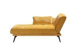 Novel Récamiere , Gelb , Textil , Füllung: Schaumstoffflocken , 180-200x85x92 cm , Liegefunktion, Schlafen auf Sitzhöhe, Kopfteil links montierbar , Wohnzimmer, Sofas & Couches, Sofas, Recamieren