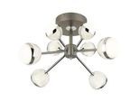 LED-Deckenleuchte Untsy Klar/Titanfarben max. 56 Watt Deckenlampe