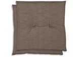 Xxxl Gartenhockerauflage , Taupe , Textil , 2-teilig , Füllung: Schaumstoff, Vlies , quadratisch , 48x5x48 cm , Oeko-Tex® Standard 100 , pflegeleicht, für den Außenbereich geeignet , Heimtextilien, Wohntextilien, Sitzkissen