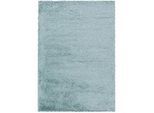 Xxxl Hochflorteppich , Blau , Textil , Uni , rechteckig , 140x200 cm , Oeko-Tex® Standard 100 , für Fußbodenheizung geeignet, schmutzabweisend, für Hausstauballergiker geeignet, lichtunempfindlich, antistatisch, pflegeleicht, strapazierfähig, leicht zusammenrollbar , Teppiche Und Böden, Teppiche, Hochflorteppiche & Shaggys