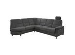 Livetastic Ecksofa , Anthrazit , Textil , Uni , Ottomane links, L-Form , 275x236 cm , Made in Eu , Relaxfunktion, seitenverkehrt erhältlich, Rücken echt, USB-Anschluss, Herz-Waage-Funktion, USB-C-Anschluss , Wohnzimmer, Sofas & Couches, Wohnlandschaften, Ecksofas