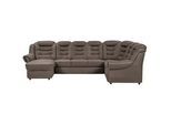 Livetastic Wohnlandschaft , Taupe , Textil , Ottomane rechts, U-Form , 333x216 cm , Made in Eu , seitenverkehrt erhältlich, Hocker erhältlich, Rücken echt, Armteil links, Armteil rechts , Wohnzimmer, Sofas & Couches, Wohnlandschaften, Wohnlandschaften in U-Form
