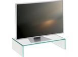Xora Tv-Aufsatz , Klar , Glas , 60x14x35 cm , Wohnzimmer, TV Möbel, TV-Zubehör