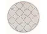 Xxxl Outdoorteppich , Creme , Textil , geometrisch , rund , Oeko-Tex® Standard 100 , pflegeleicht , Teppiche Und Böden, Teppiche, Runde Teppiche