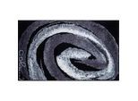 Grund Badteppich , Grau , Textil , Wellen , rechteckig , 60x100 cm , Oeko-Tex® Standard 100, Made in Europe , rutschfest , Heimtextilien, Badtextilien, Badematten