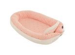 Träumeland Kuschelnest , Naturfarben, Rosa , Textil , Prinzessin , Füllung: Schaumstoff, Faserbällchen,Schaumstoff, Faserbällchen , 52x8x76 cm , Lga, Oeko-Tex® Standard 100 , Bezug abnehmbar, Bezug waschbar, schadstoffgeprüft, mit Reißverschluss , Schlafen, Babybettausstattung, Babynestchen & Nestchenschlangen